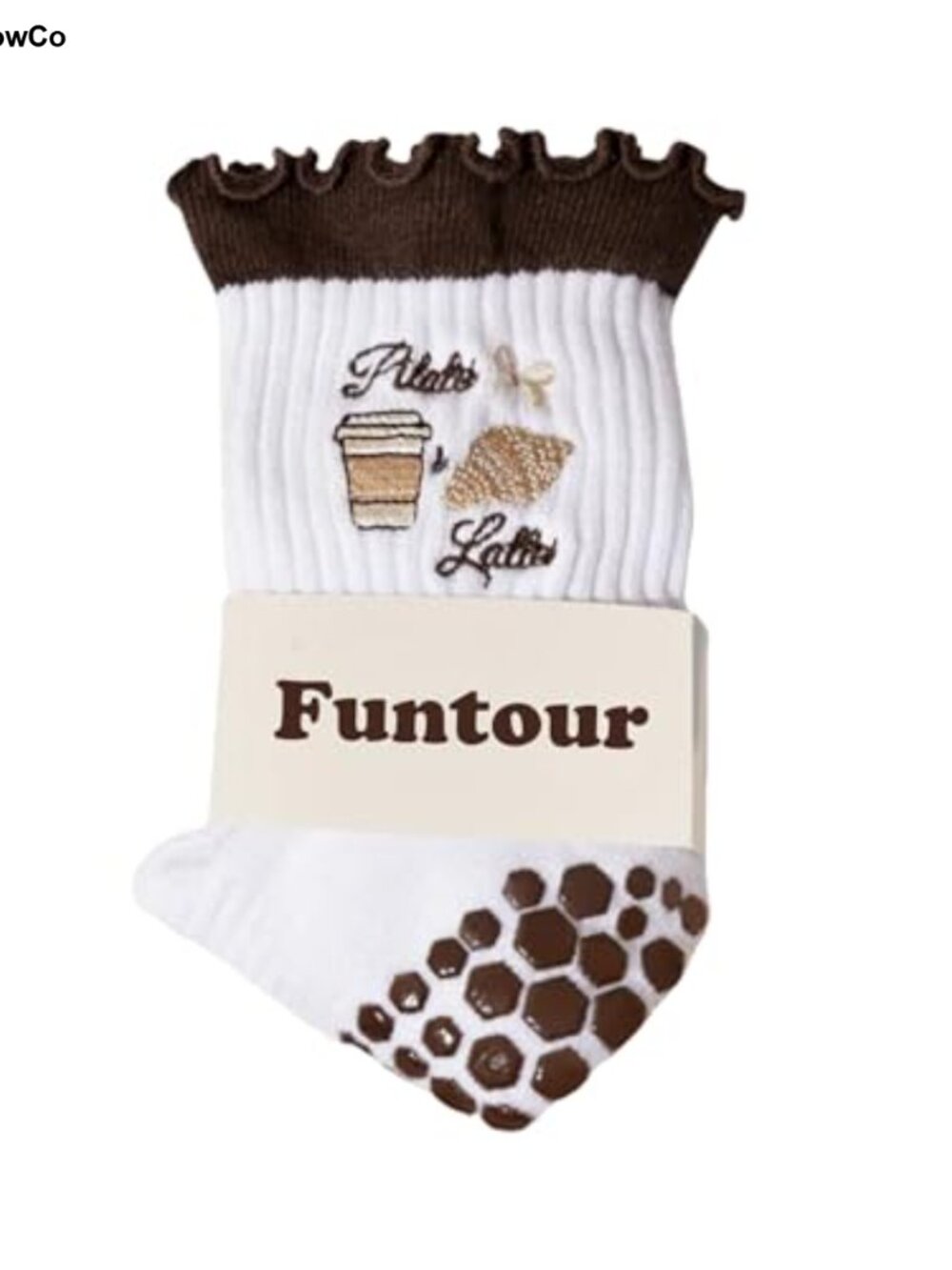 Pilates Grip Socks for Women Non Slip Athletic Socks Cotton Blend